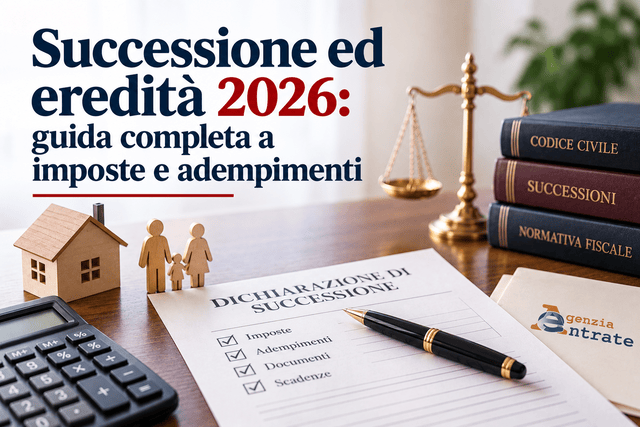 Successione ed eredità 2026: guida completa a imposte e adempimenti